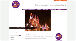 Desktop Screenshot of indiancancersociety.org